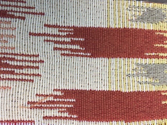 white and red pattern